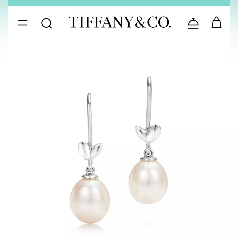 Tiffany & Co Paloma Picasso Olive Leaf Drop Earrings